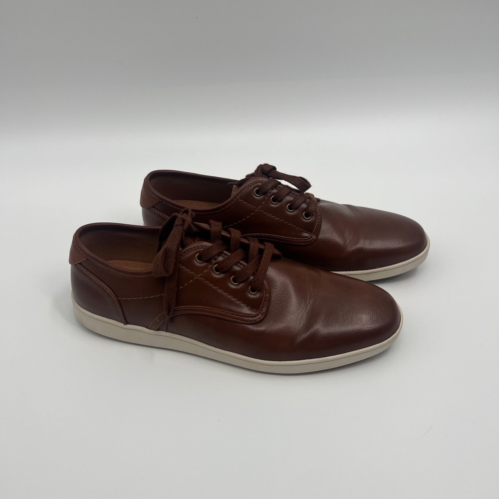 Steve Madden Fenta Brown Dress Sneakers Mens Sz 11 Shoes Lace Up Low Top